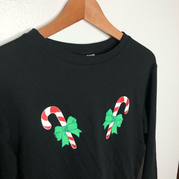 H&M Candy Cane Christmas Sweatshirt Size XS - Picture 3 of 6